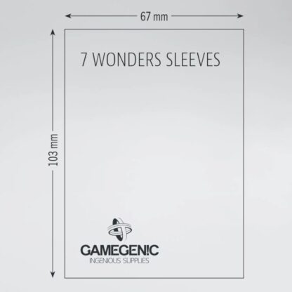 GameGenic GGS10044ML Prime 7 Wonders Sleeves - Brown