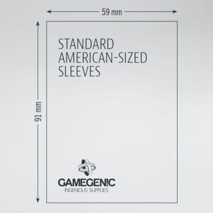 GameGenic GGS10051ML Prime American Standard BG Sleeves - Green