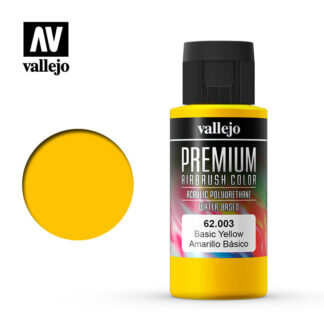 Vallejo 62003 Premium Color Basic Yellow 60ml