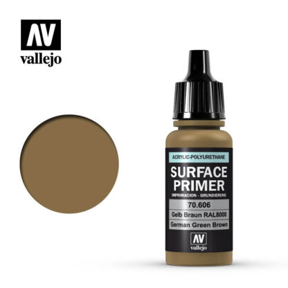 Vallejo 70606 Surface Primer German Green Brown 17ml