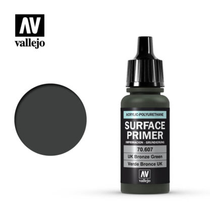 Vallejo 70607 Surface Primer UK Bronze Green 17ml