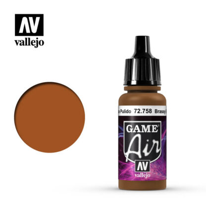 Vallejo 72758 Game Air Brassy Brass 17ml