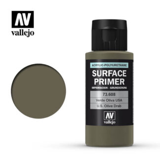 Vallejo 73 608 Surface Primer US Olive Drab 60ml