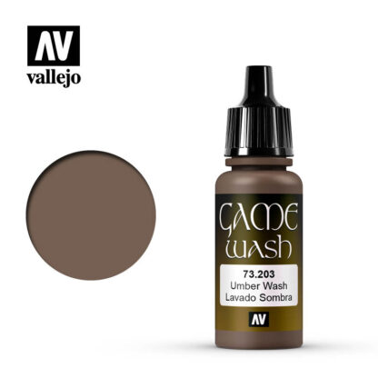 Vallejo 73203 Game Color Wash Pale Umber Wash 17ml