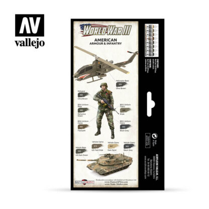 Vallejo Model Color 70220 WWIII American Armour and Infantry Set