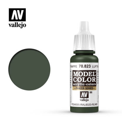 Vallejo Model Color 70823 Luftwaffe Camo Green 17ml